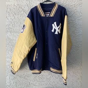 Yankees vintage varsity jacket/leather